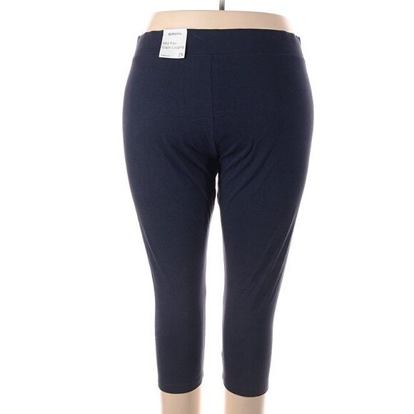 Women's 2X Capri Leggings Sonoma Mid-rise Blue NWT - Picture 2 of 3